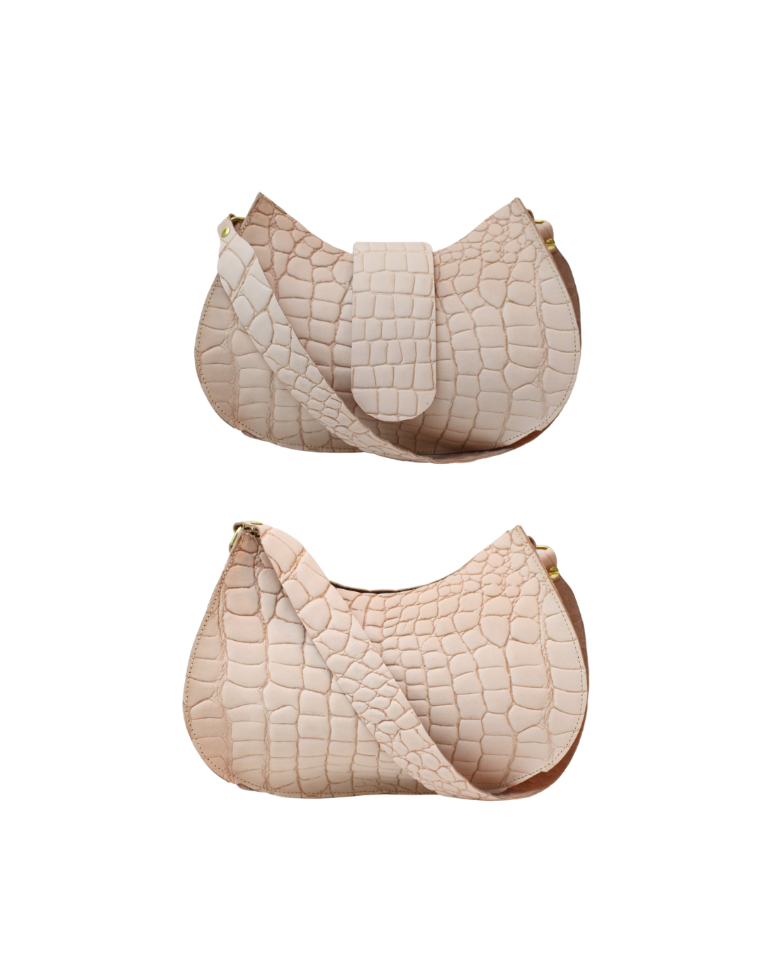 Embossed Crocodile Leather