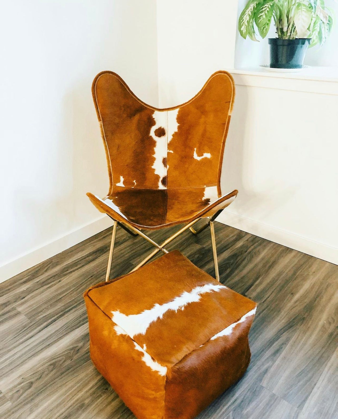 Brown/Speckles Hair-On Leather