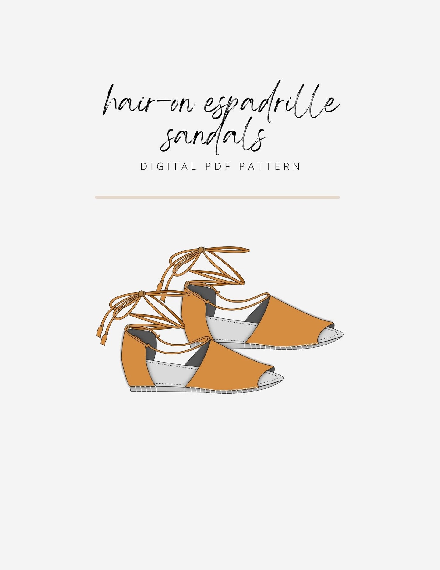 Hair-On Espadrilles (PDF Pattern)