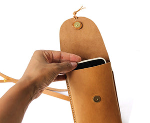 Leather Cell Phone Carrier Kit
